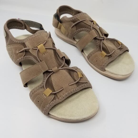New Adjustable Sandals Lightweight  Brown Women's Size 8.5 - Picture 3 of 9